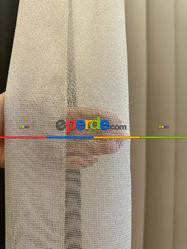 Salon - 6 Farklı Renk Tül Perde, Ağır Gramajlı Premium Seri, Kurşunlu Tül