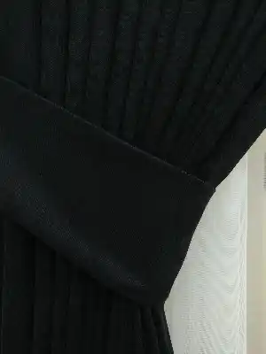 Siyah Düz Petek Fon Perde (özel İndirimli Fiyat)