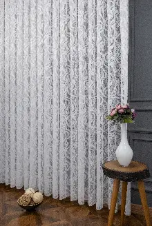 Genç Odası - Fransız Dantel Tül Perde - Yüksek Kalite