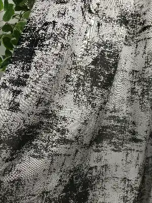 Jakar Dokuma - Spor Desenli Fon Perde- Siyah-gri Açık
