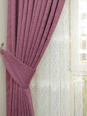 Gül Kurusu Düz Fon Perde Dökümlü- Gül Kurusu