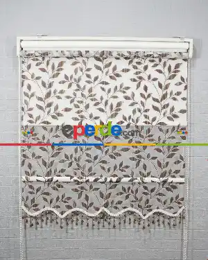 Çiftli Sistem Kahve Yaprak Desen- Acı Kahve