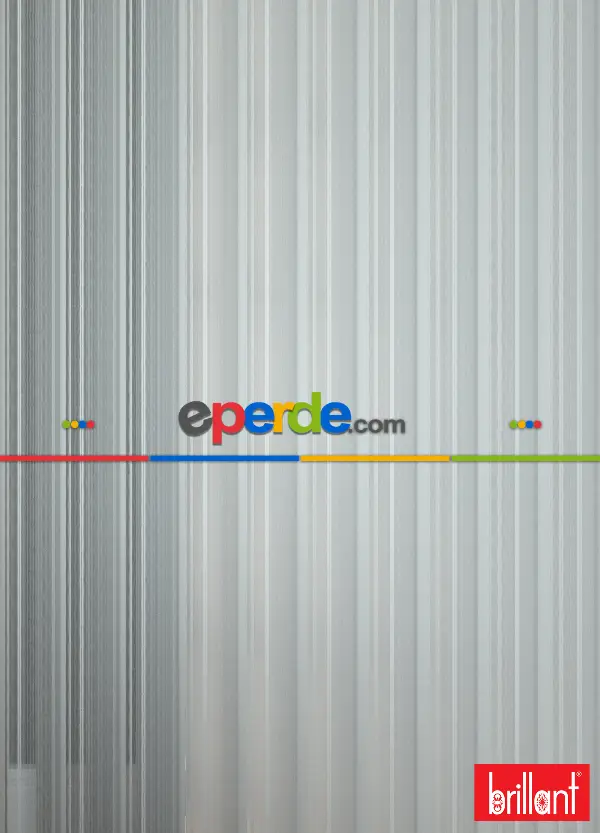 Brillant Akıllı Tül Perde Açık Gri Renkli Tül Dikey Zebra Perde Düz 1. Kalite