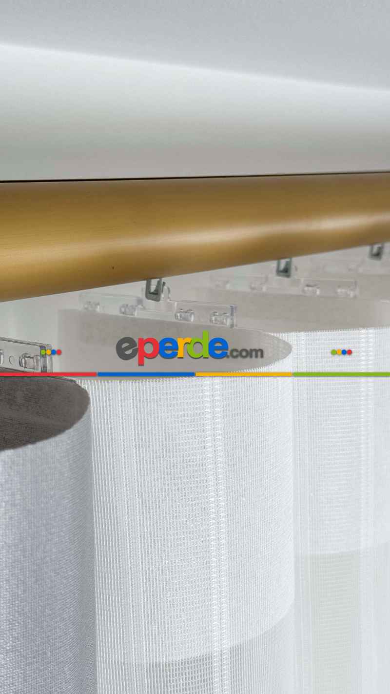 Brillant Akıllı Tül Perde, 20 Farklı Renkli Tül Dikey Zebra Perde 1. Kalite