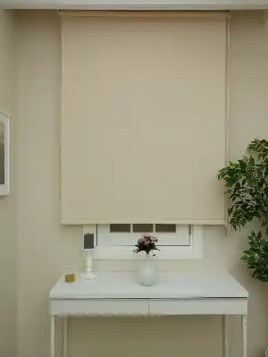 Stor Perde Mat Pastel Serisi (pvc Kaplama) Kalın Dokulu- Krem Koyu