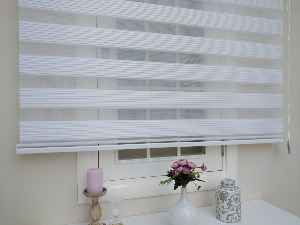 %40 Indirimli !!! Beyaz Dar Plise Zebra Perde Ozel Fiyat- Beyaz