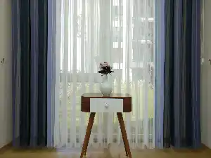 Salon - 1. Kalite Çizgili Tül Dikey Zebra Perde Ft33 Parlament - Ft30 Lila- Lacivert