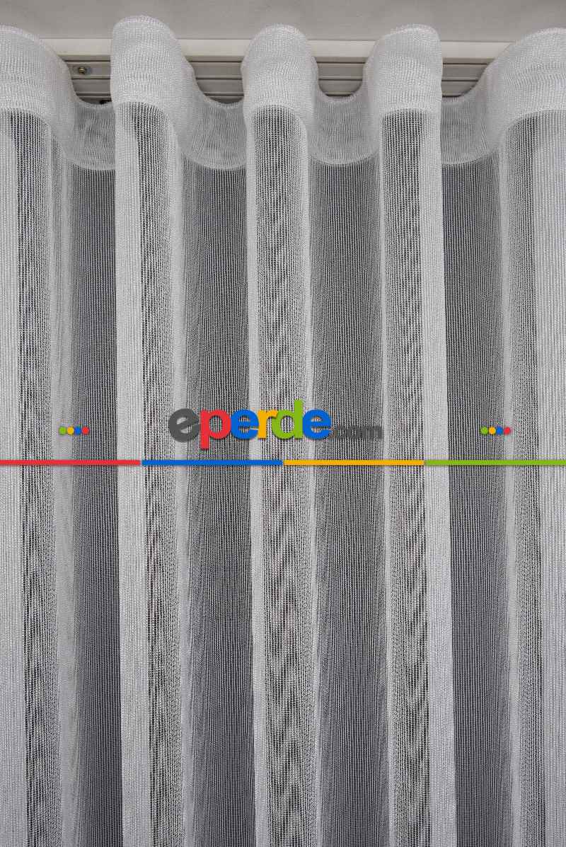 Yatak Odası - Zincir Çelik Dökümlü Tül Perde - İtinalı Dikiş - S Pile - Kurşunlu Tül