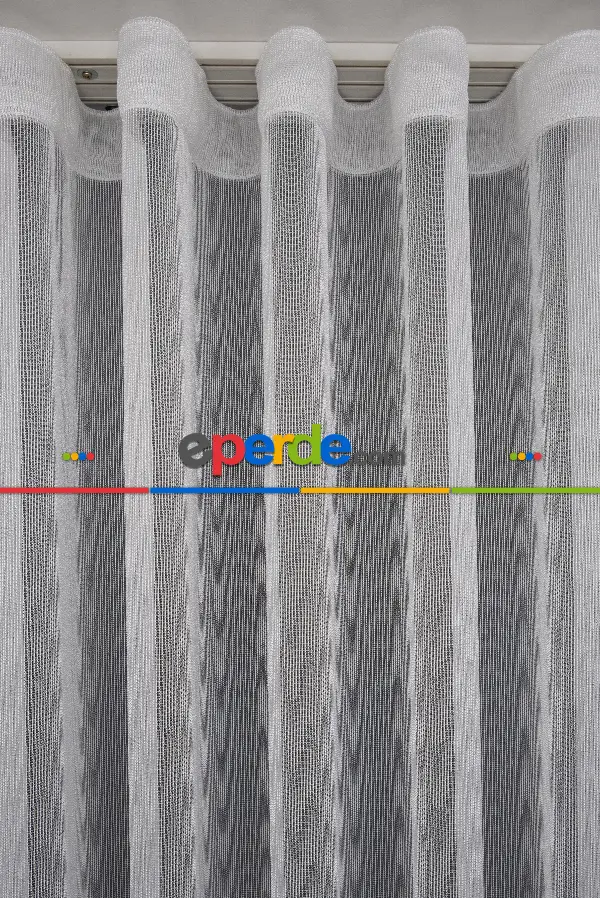 Zincir Çelik Dökümlü Tül Perde - İtinalı Dikiş - S Pile - Kurşunlu Tül