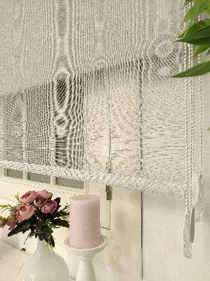 Çiftli Sistem Tül Stor Beyaz Gri Cizgili Tül- Gri-füme-antrasit-beyaz