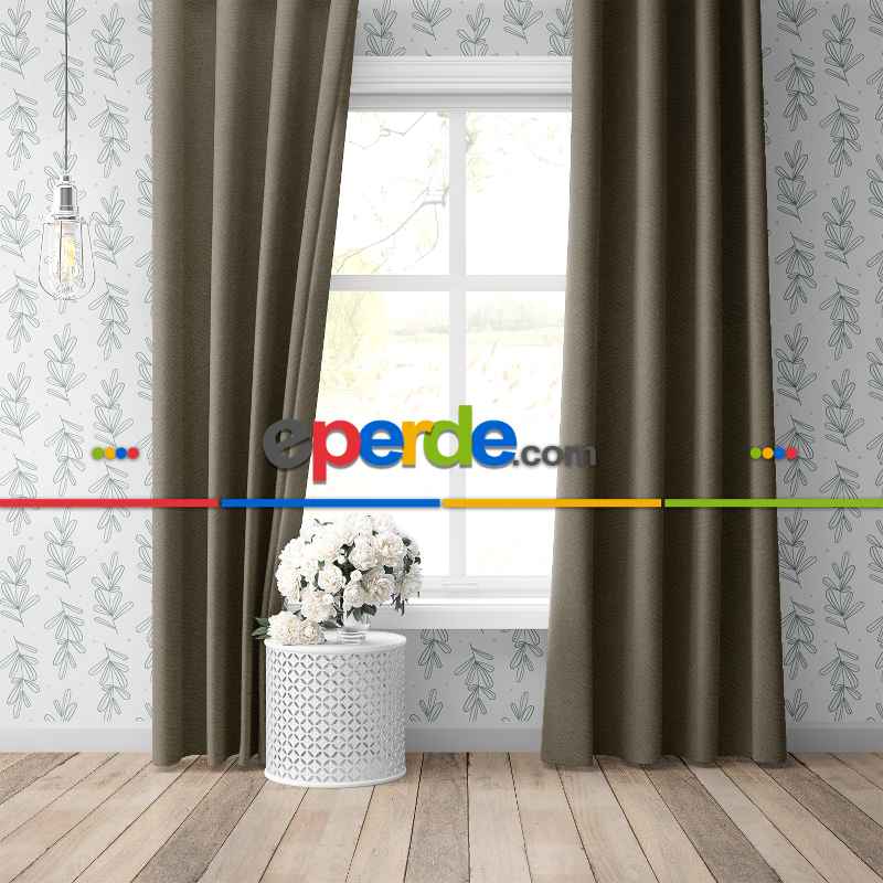 Blackout Karartma Tek Kanat Fon Perde Haki Yeşili