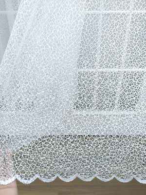 Örme Düz Tül Perde 100% Orjinal Ürün- Ekru