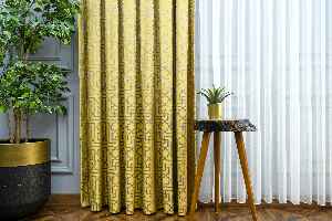 Salon Fon Perde - 2021 Sezonu - Jakar Desenli Fon Perde- Gri-Füme-Antrasit