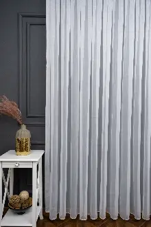 Bambu Düz Tül - Kurşunlu Tül