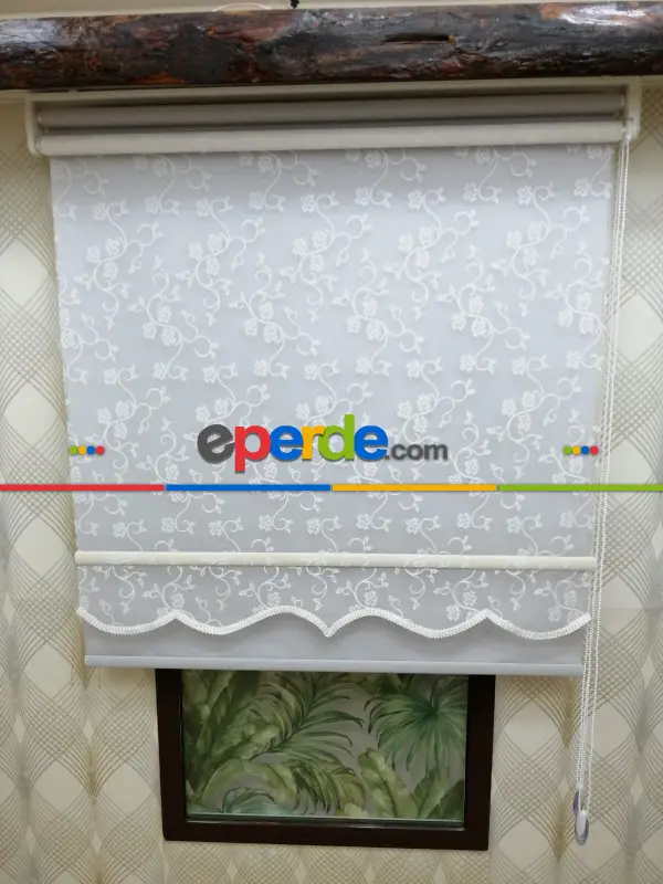 Çifli Sistem Tül Ve Stor Perde Bdz ( 824 )- Beyaz