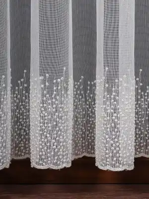 Etek Ucu Nakış İşlemeli Tül Perde