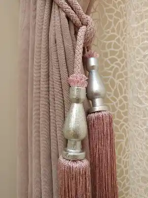 Pudra Düz Fon Perde ( En 150cm Dökümlü Fon )- Pembe Pudra Pembe-pudra