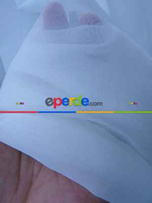 Düz Tül Perde Beyaz 1.sınıf- Beyaz