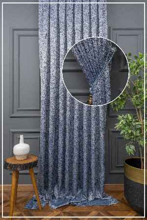 Desenli Jakar Fon Perde