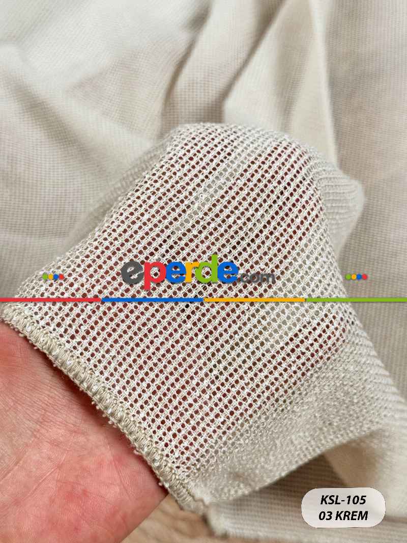 Keten Doğal Dokulu Düz Tül Perde, Ağır Gramajlı Özel Dokuma Premium Seri