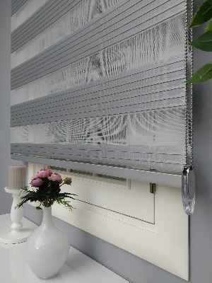 Gri Perle Home Düz Zebra Perde