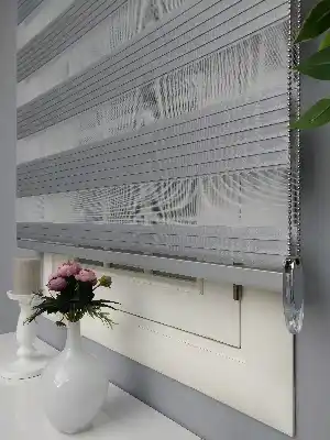 Gri Perle Home Düz Zebra Perde