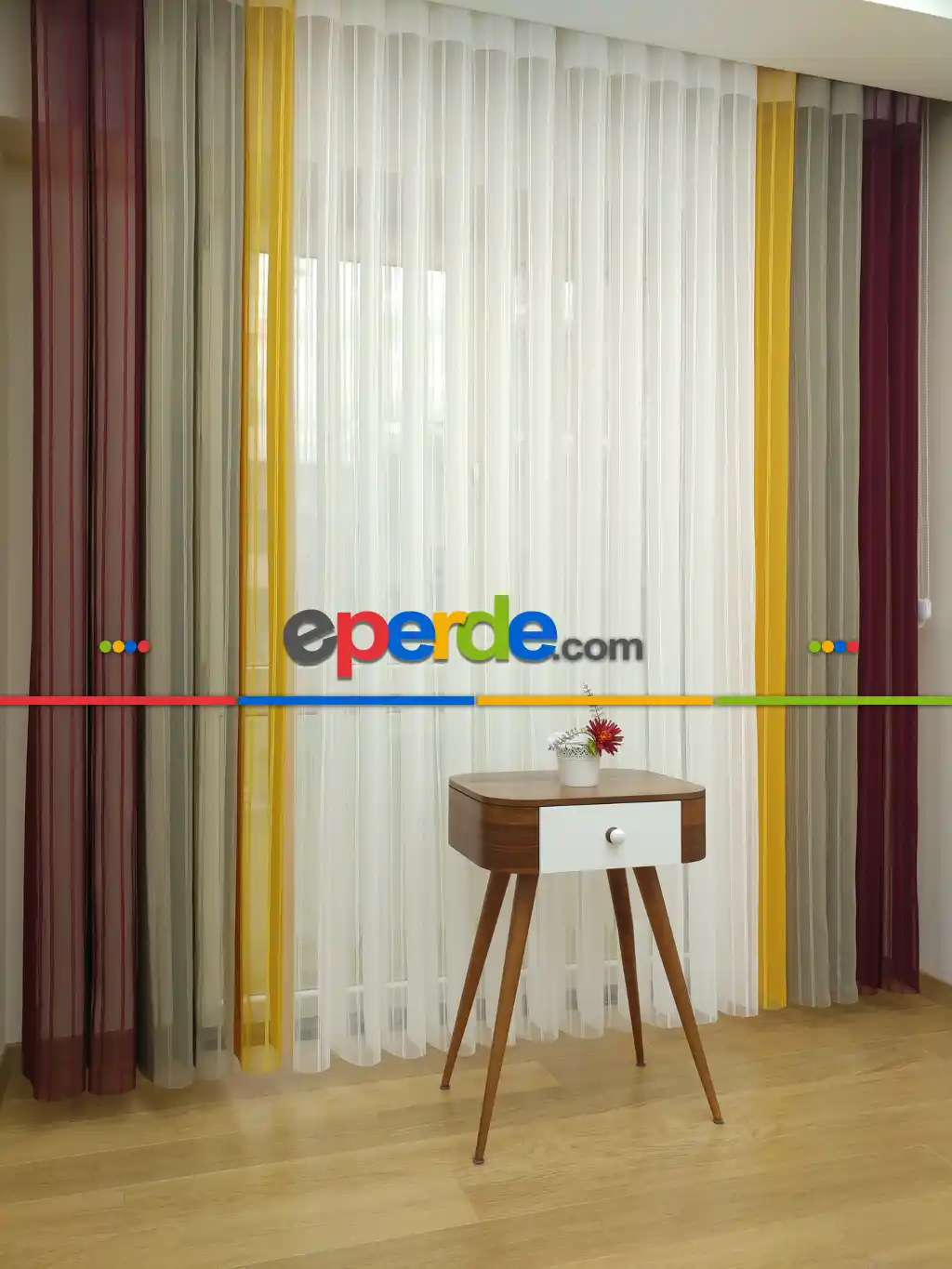 1. Kalite Çizgili Tül Dikey Zebra Perde - Ft-35 Bordo , Ft-09 Elegans , Ft-16 Hardal , Ft-02 Ekru- Bordo-ekru-açık Vizon-hardal