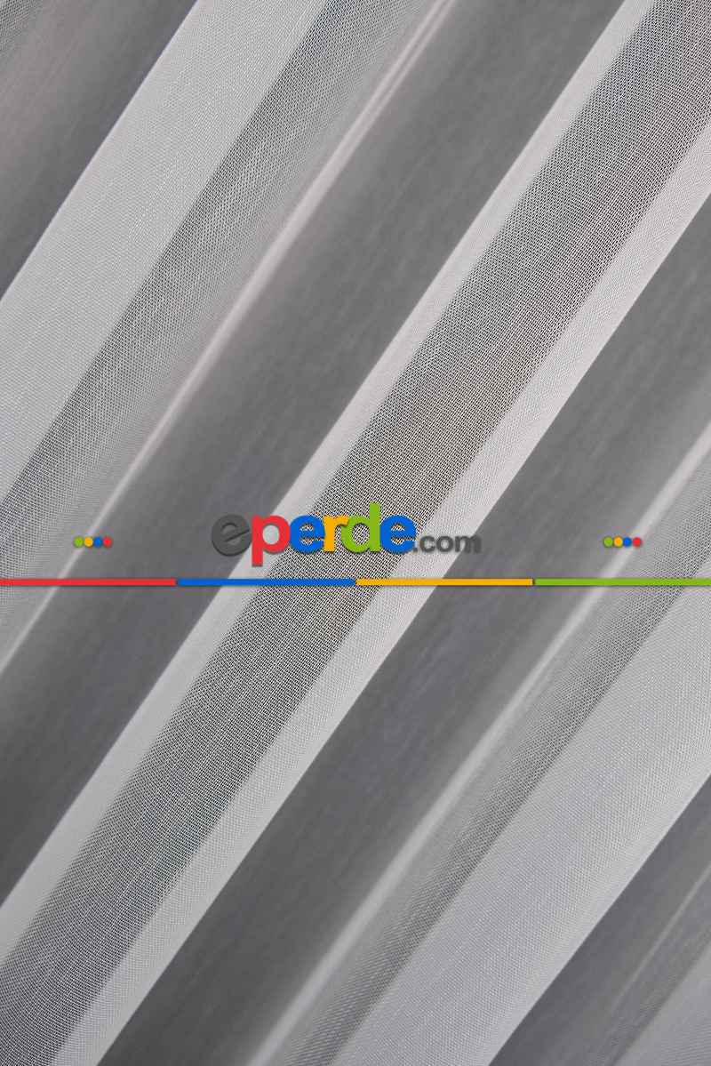 Hafif Düz Keten Tül Çok Dökümlüdür - İtinalı Dikiş - S Pile - Kurşunlu Tül