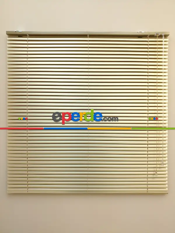 Gold Altın - Alüminyum Jaluzi Perde - 25mm Kalınlığında- Altın