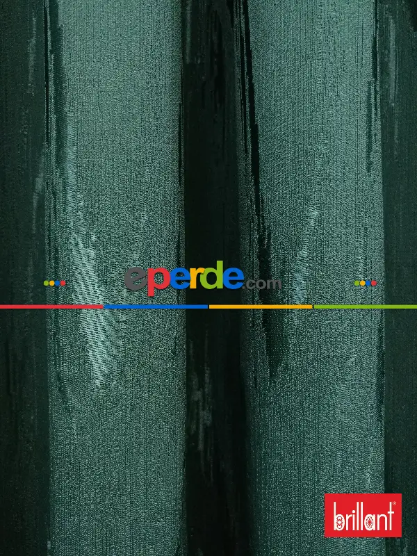 Brillant Jakar Fon Mint Yeşili Renk Düz Fon Perde - Yeşil-mint