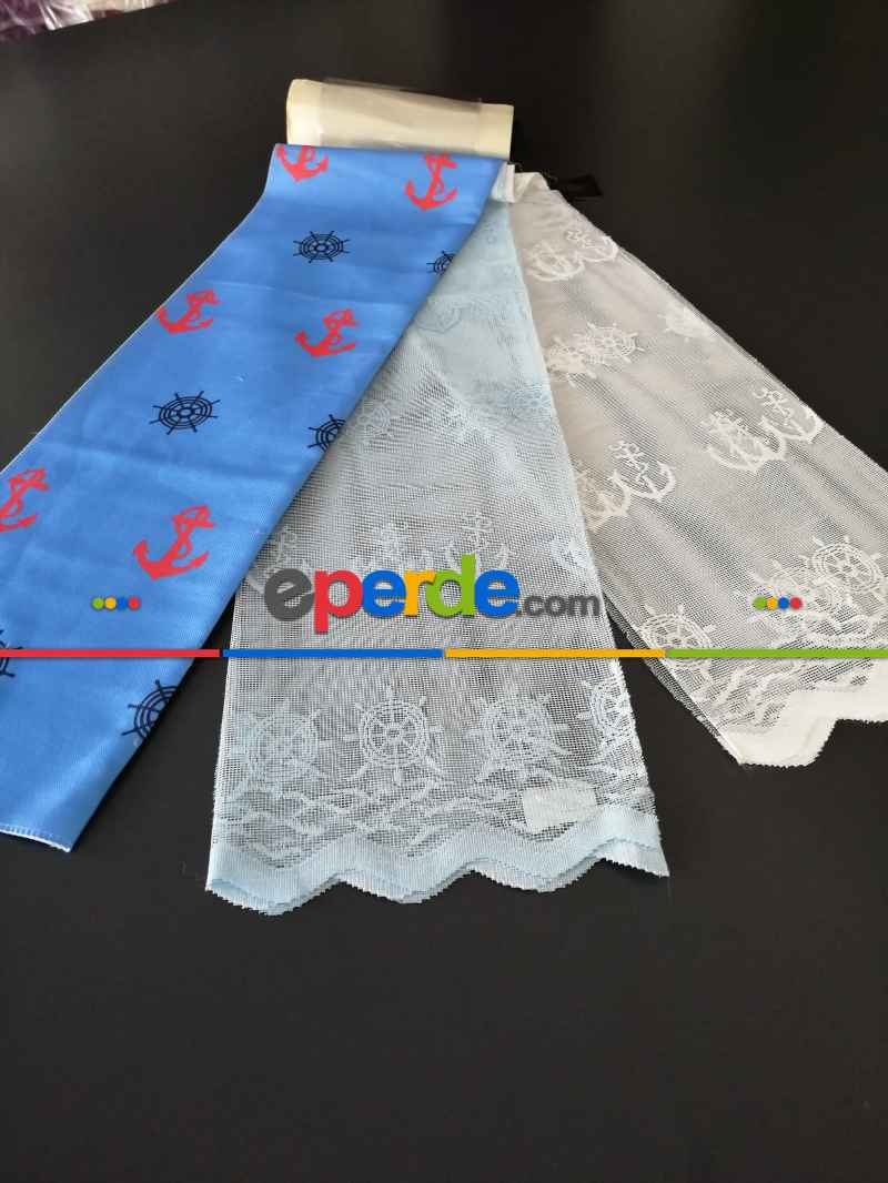 Milano Çocuk Odası Gemici Pano Fon - Mavi 50cm X 1cm 