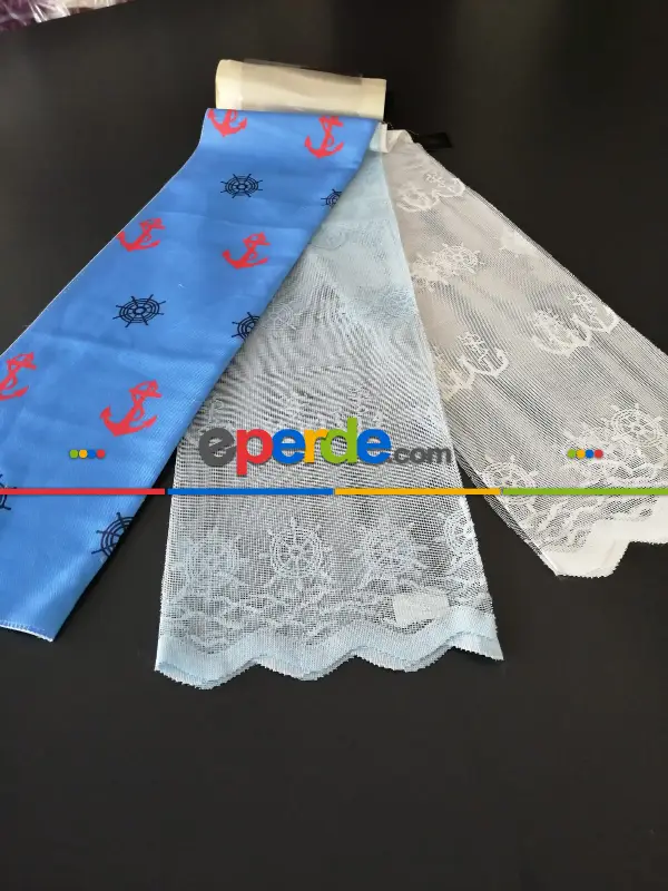 Milano Çocuk Odası Gemici Pano Fon - Mavi 50cm X 1cm 