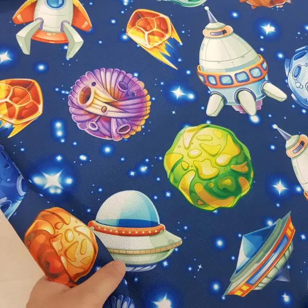 Çocuk Odası Fon Perde Evm383 _c - Kumaşı Kalındır Duck Bezi Değildir.- Lacivert-Mavi-Çok Renkli