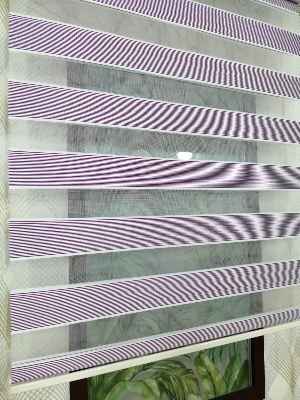 Salon Zebra - Zebra Perde Micro Pliseli Mürdüm ( Mor )- Mor