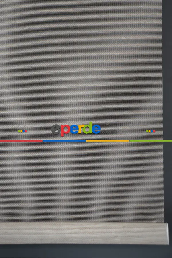 Halim Perdesan Vt-05 Karamel Renk Etekli Veya Eteksiz Çift Mekanizmalı Tül Stor Perde