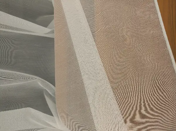 Hafif Keten Armür Tül Ekru Renk Kırık Beyaz- Ekru - Kurşunlu Tül