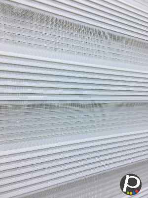 Dar Plise Zebra Perde - Krem- Krem