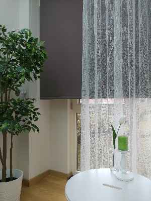 Mutfak Fransız Dantel 2021 Tül Perde- Ekru