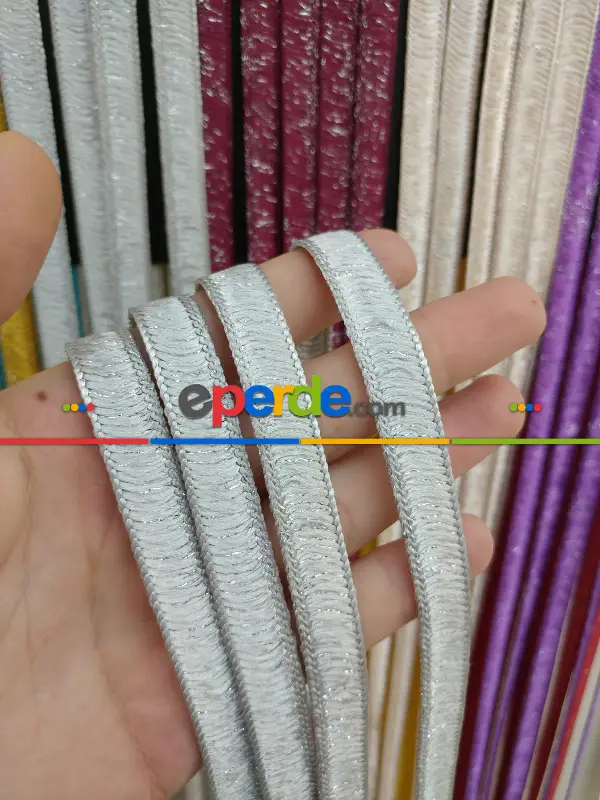 Gri Rengi İp Perde İpek Duble Serisi- Gri-füme-antrasit-gümüş