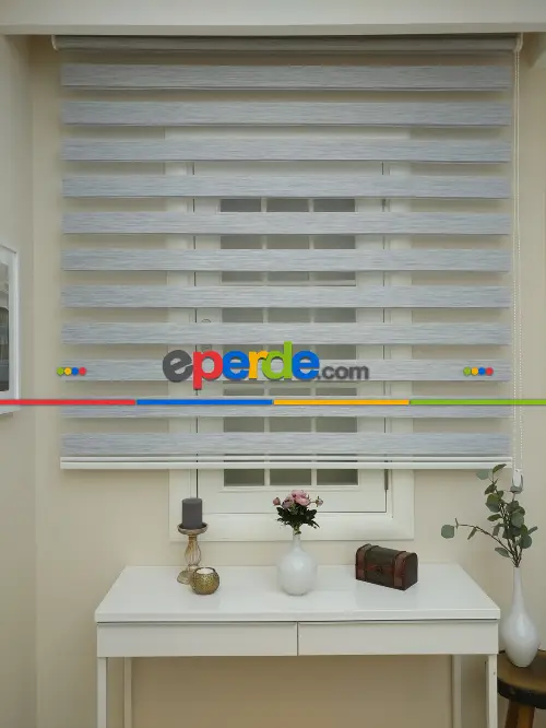 Zebra Perde -bambu Zebra (eco Serisi )- Gri Açık