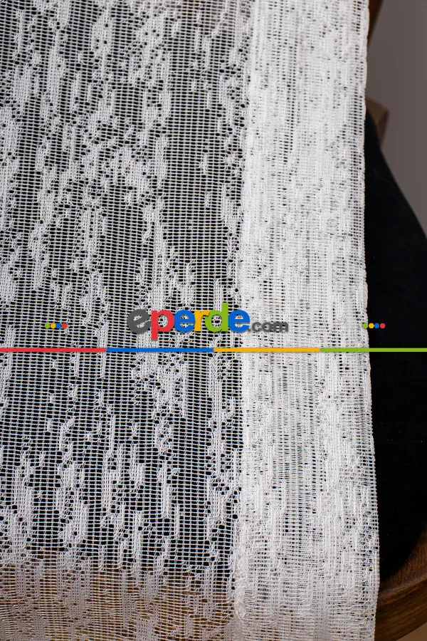 Fransız Dantel Örme Tül Perde