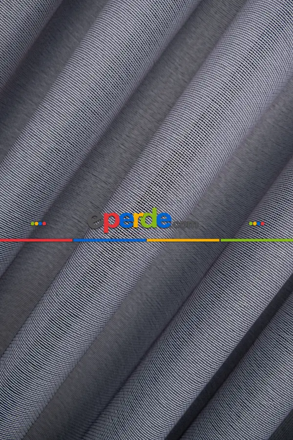 Yatak Odası - Antrasit Renkli Kedi Tırmalamalarına Dayanaklı Tül Perde