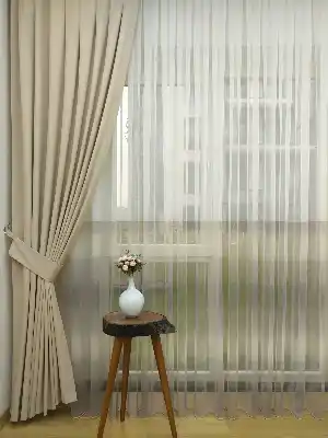 1.kalite Degrade Renk Geçişli Şantuk Keten Tül Perde Salon Perdesi 2025- Kahve Açık-gri Açık - Kurşunlu Tül