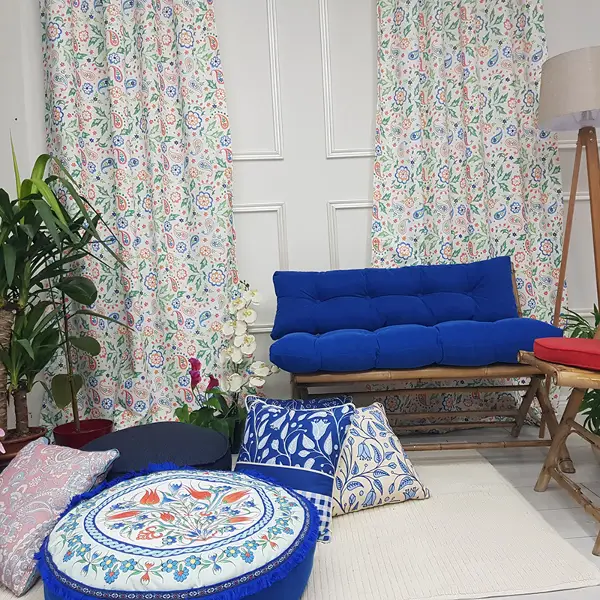 Mutfak Fon Perde- Beyaz