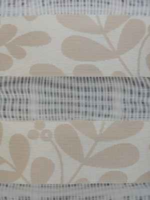 Jakarlı Zebra Perde- Kahverengi