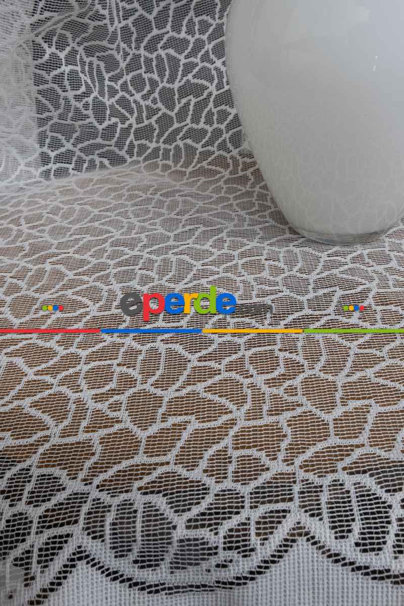 Yanki Kruvaze Tül Arı Peteği Tül Kristal İnci Boncuklu