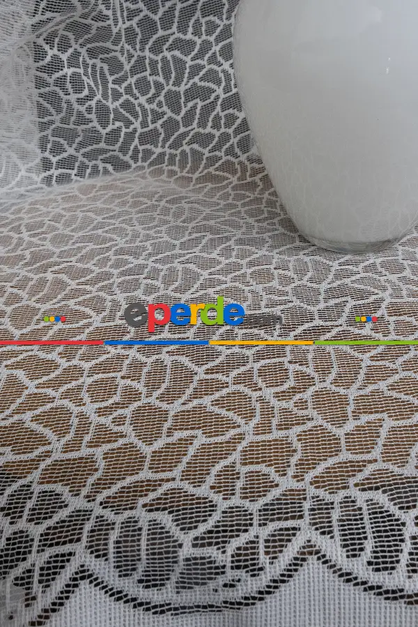 Yanki Kruvaze Tül Arı Peteği Tül Kristal İnci Boncuklu