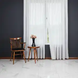 Kare File Dokulu Tül Perde - Yıkanabilir Gramajlı Kumaş