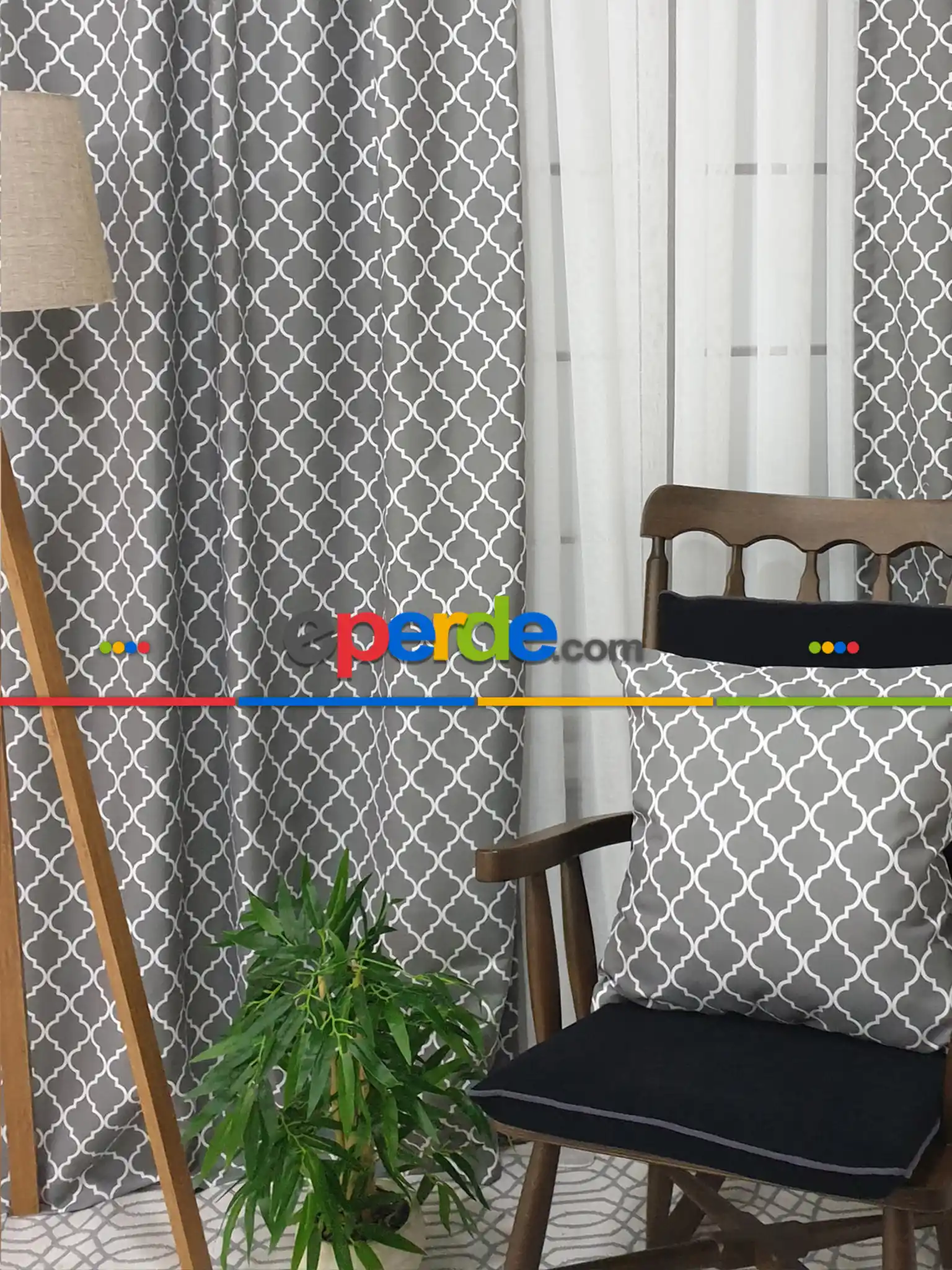 Ottoman Desenli Fon Perde Evm1926 Kumaşı Kalındır Duck Bezi Değildir