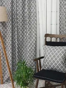 Ottoman Desenli Fon Perde Evm1926 Kumaşı Kalındır Duck Bezi Değildir